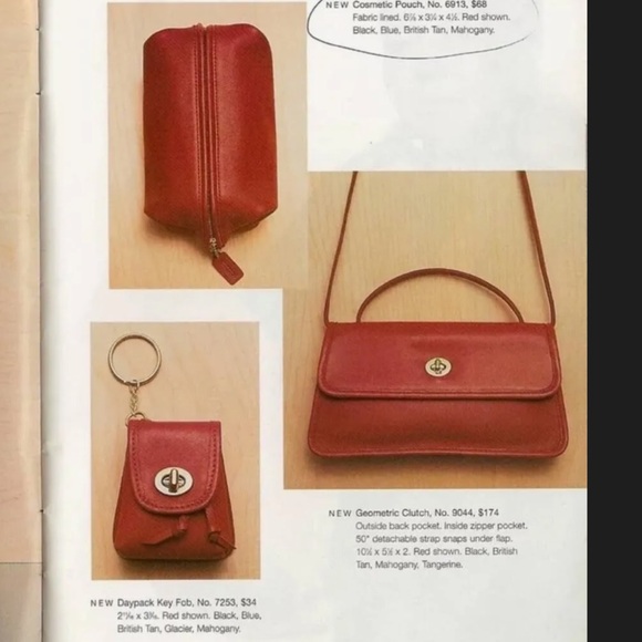 Vintage Coach Black Geometric Clutch Style #9044 Crossbody/Mini Bag - Picture 16 of 16